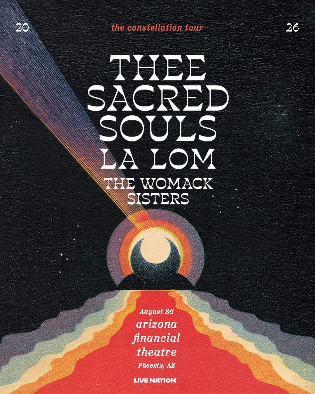 THEE SACRED SOULS x LA LOM x THE WOMACK SISTERSArizona Financial Theatre